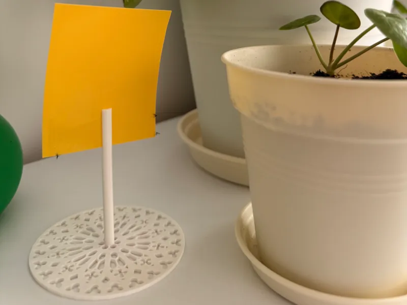 Support for sticky fly traps