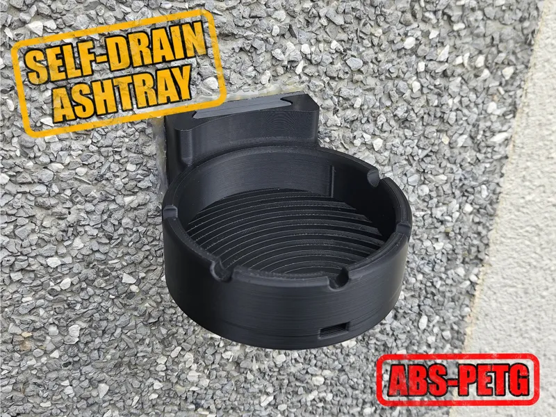 Self drain Ashtray
