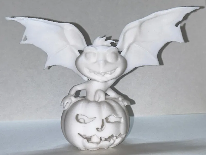 Bat with Pumkin Witzige Fledermaus mit Kürbis