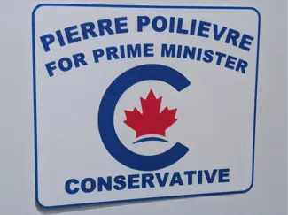 Pierre Poilievre for Prime Minister sign