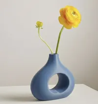 Vase bohème bleu marine — photo 3