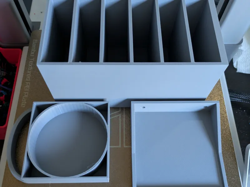 Six drawer three inch sand paper holder with mount