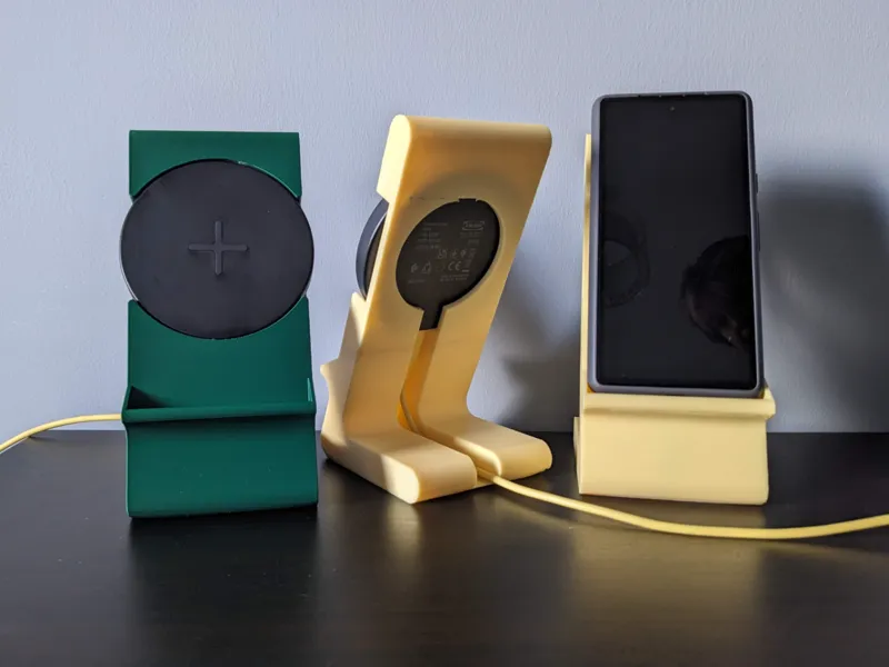 Customizable Wireless Charger Phone Stand
