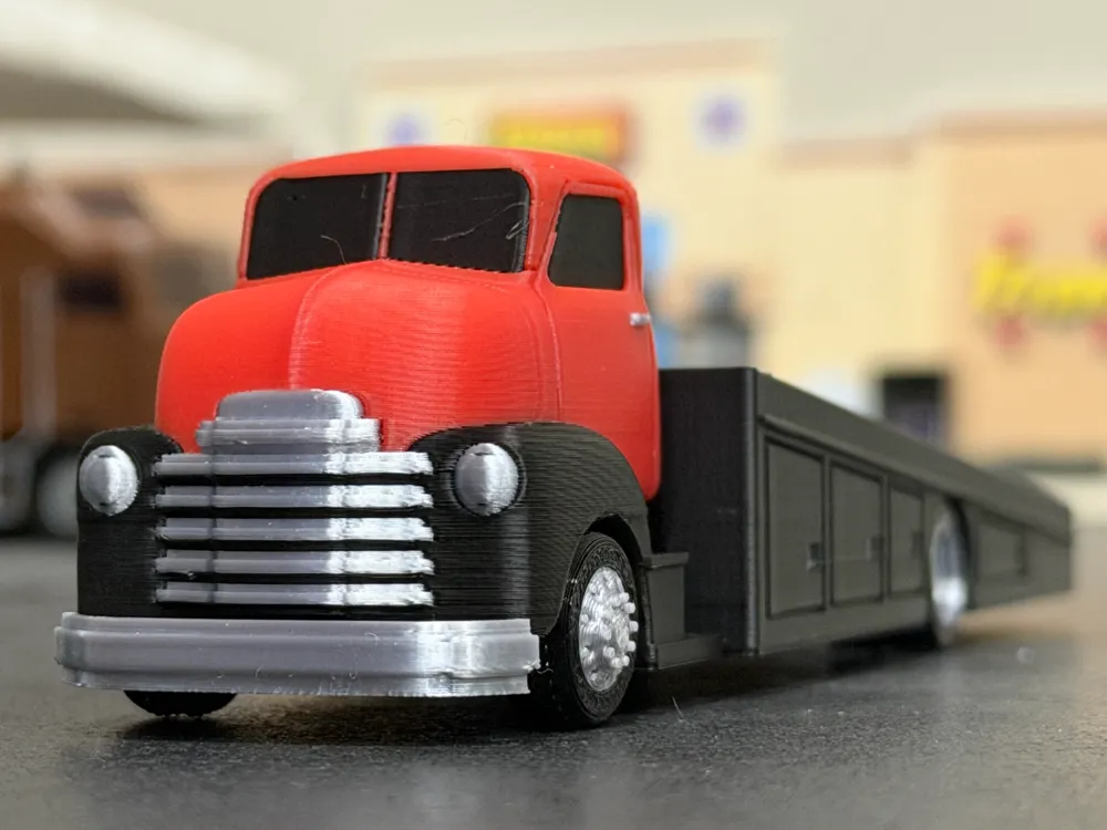 Modelo para impresión 3D: 1-64 Chevy COE Ramp Truck. Referencia del modelo original.