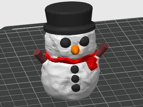 small cute snowman figurine