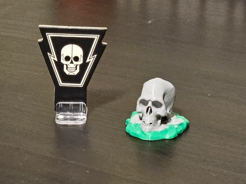 Skull Board Game Piece