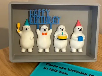 Box for KUMATY Polar Bear Birthday Pack