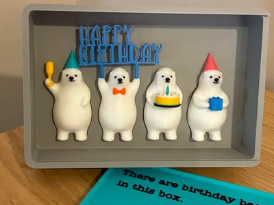 Box for KUMATY Polar Bear Birthday Pack