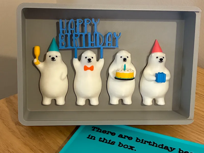 Box for KUMATY Polar Bear Birthday Pack
