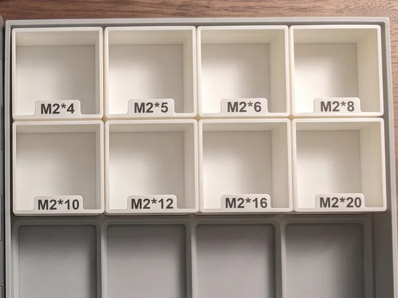 M2 Screw Bins for the Bookfinity M2 Storage Box