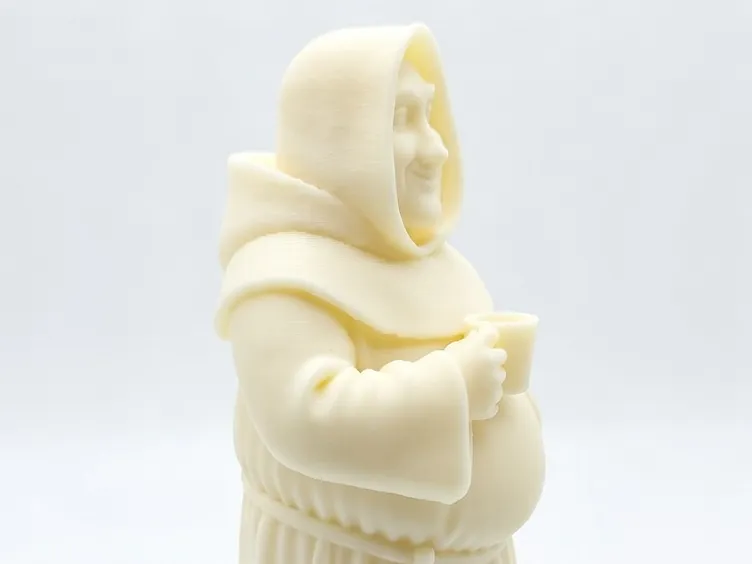 Chubby Monk with Morning Coffee