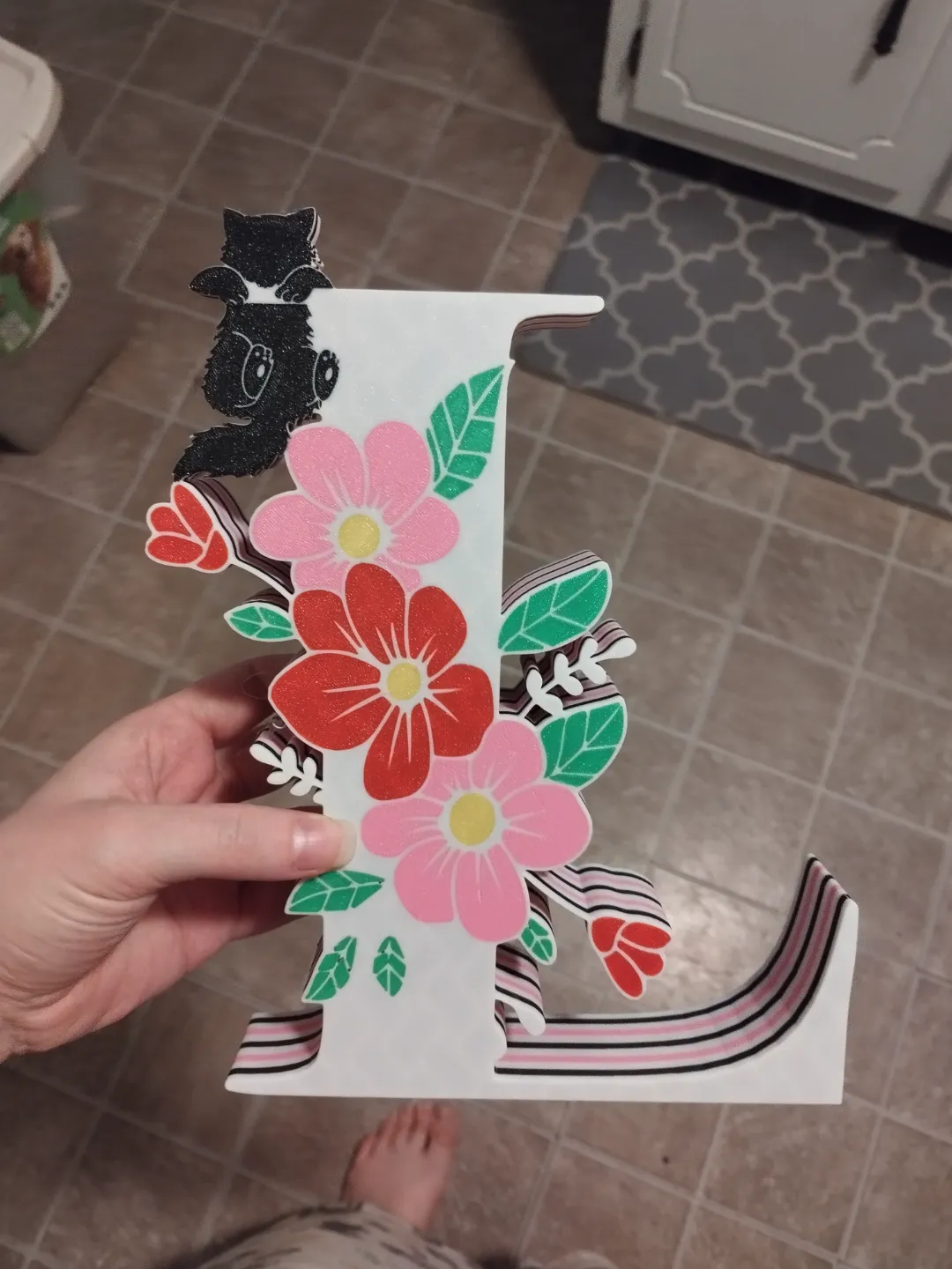 Alphabet Decor - Flowers view 2