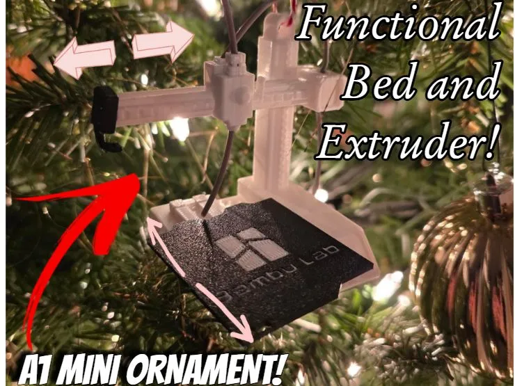 Bambu Lab A1 Mini Christmas Ornament - Free 3D Print Model - MakerWorld