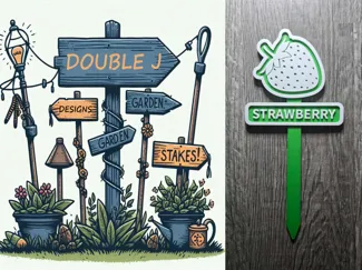STRAWBERRY - Garden Stake