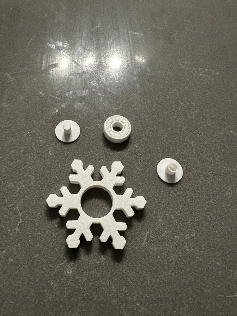 Snowflake Fidget Spinner by Thomas Sundberg - MakerWorld