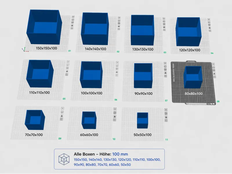 Modular Box Set 100H (50–150 mm)