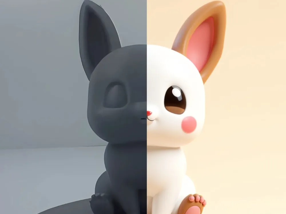 Rabbit Scene Maker A Rabbit Model - Free 3D Print Model - MakerWorld