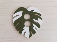 Duplex outlet wall plate