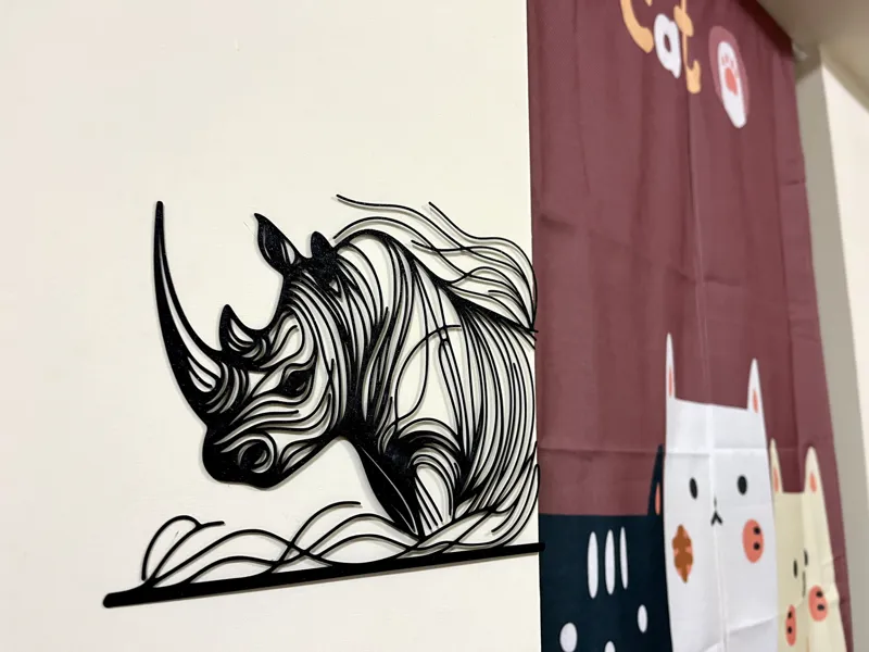 Wall Art - Modern Art Rhino Painting