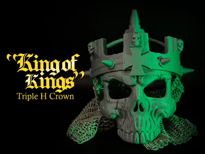 Triple H - King of Kings Crown & Skull Mask
