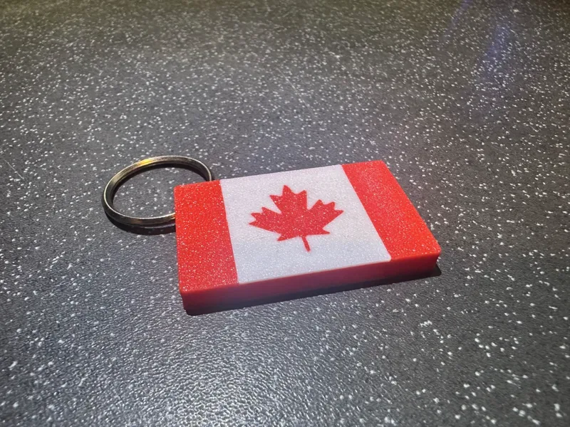 Canadian Flag Keyring