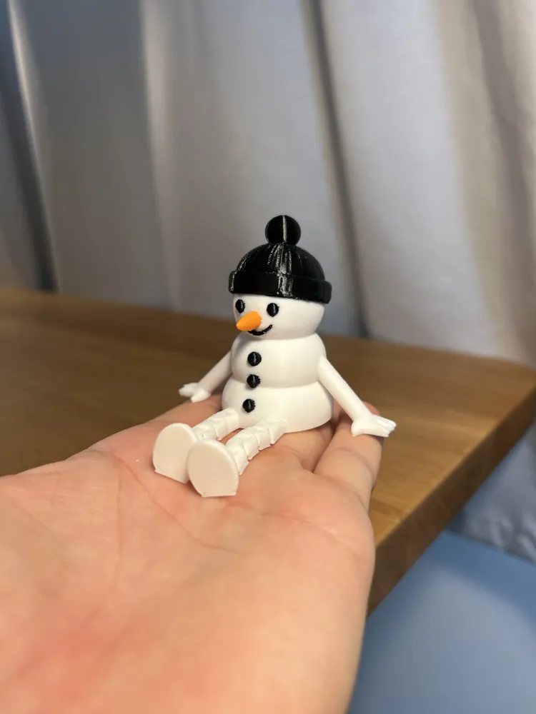 Articulated Snowman Buddy - Free 3D Print Model - MakerWorld