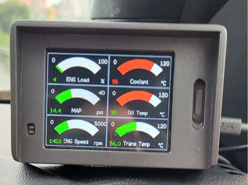 ESP32-2432S028 Blutooth OBD2 Gauge