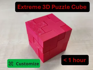 Extreme 3D Puzzle Cube – 13 Pieces