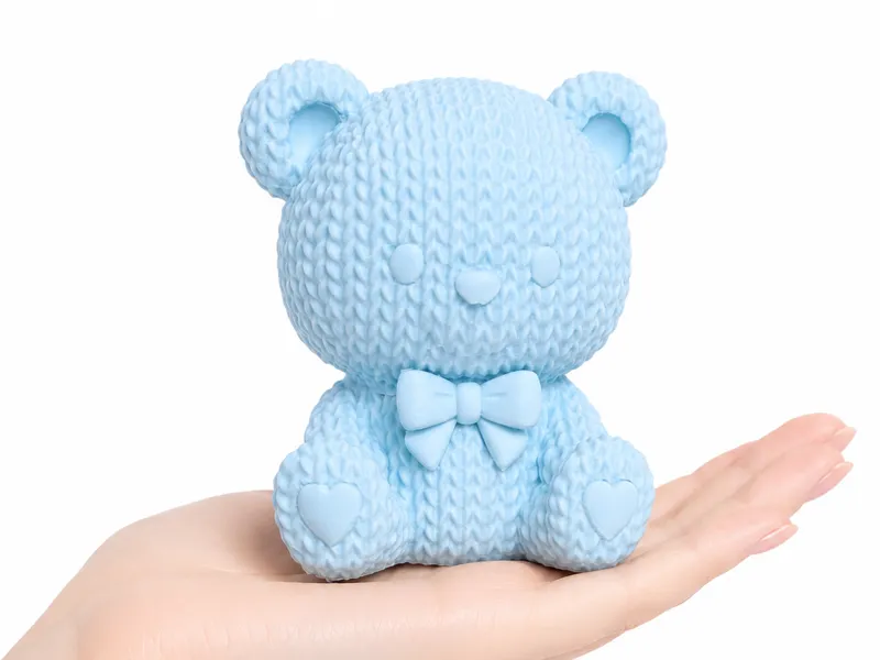 Adorable Knitted Bear with Bow Tie @DUDU