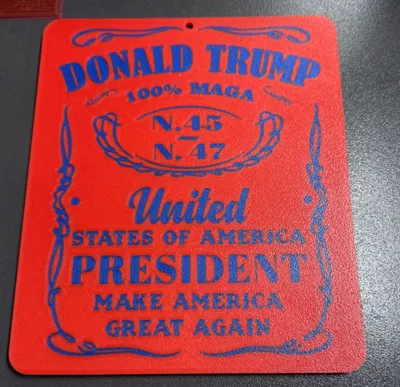 Trump 45-47 Placard