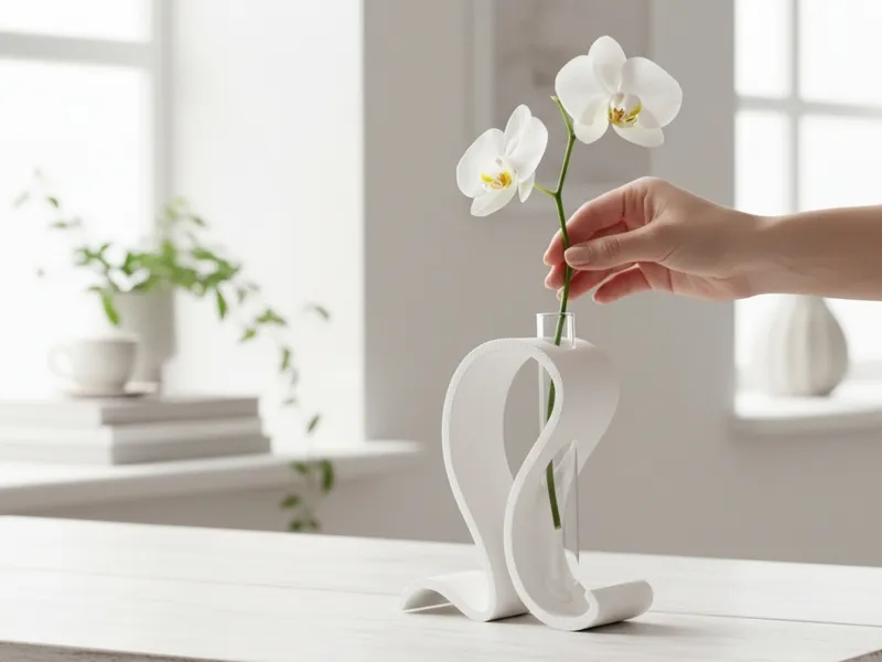 Beautiful test tube vase set, printable cylinder