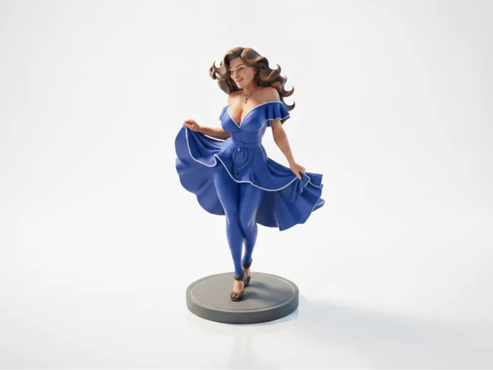 Figura decorativa: Lady Dancing Sculpture Female Figurine. Referencia del modelo original.