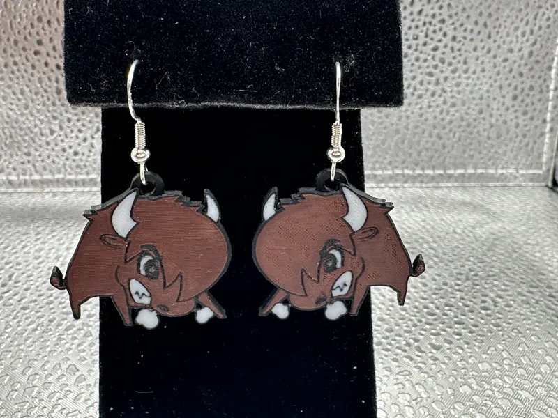 Bison Earrings (Bull)
