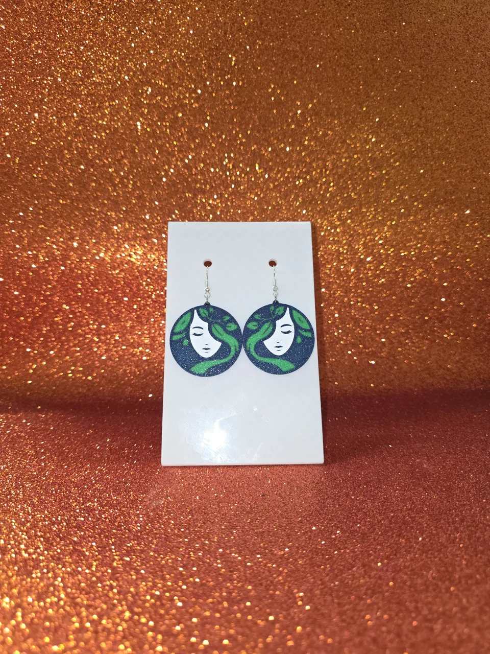 Nature woman earrings view 2
