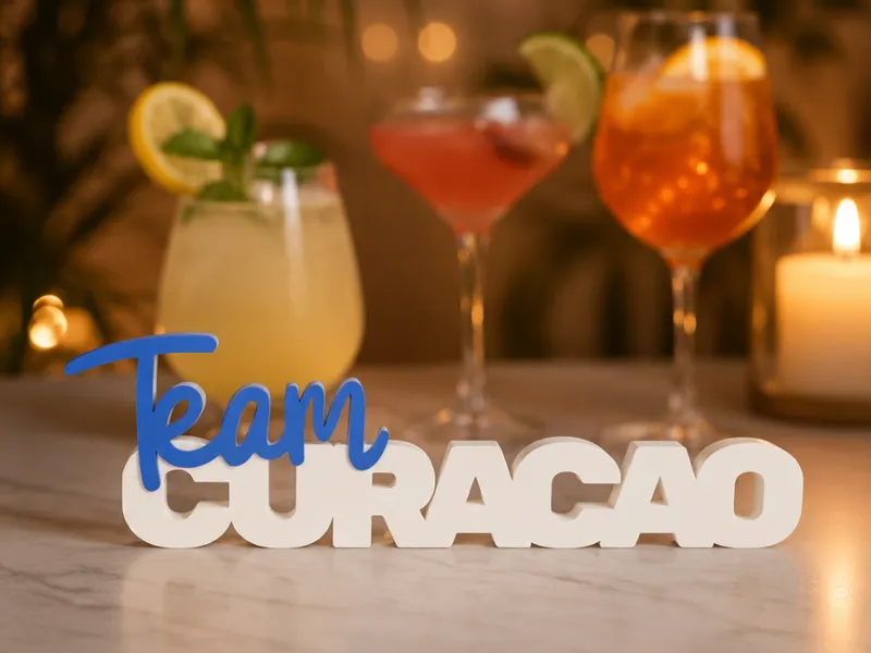 Team Curacao Sommerdeko Aufsteller