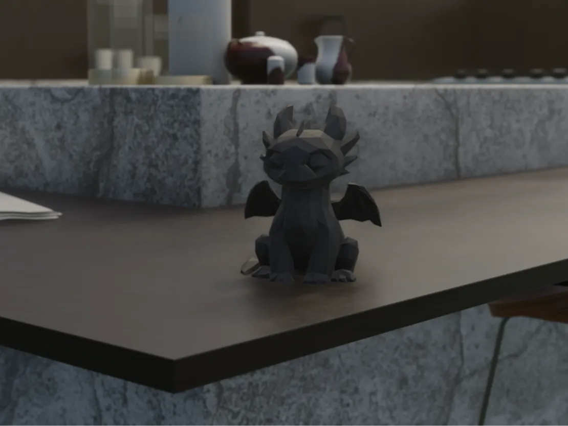 Krokmou low poly