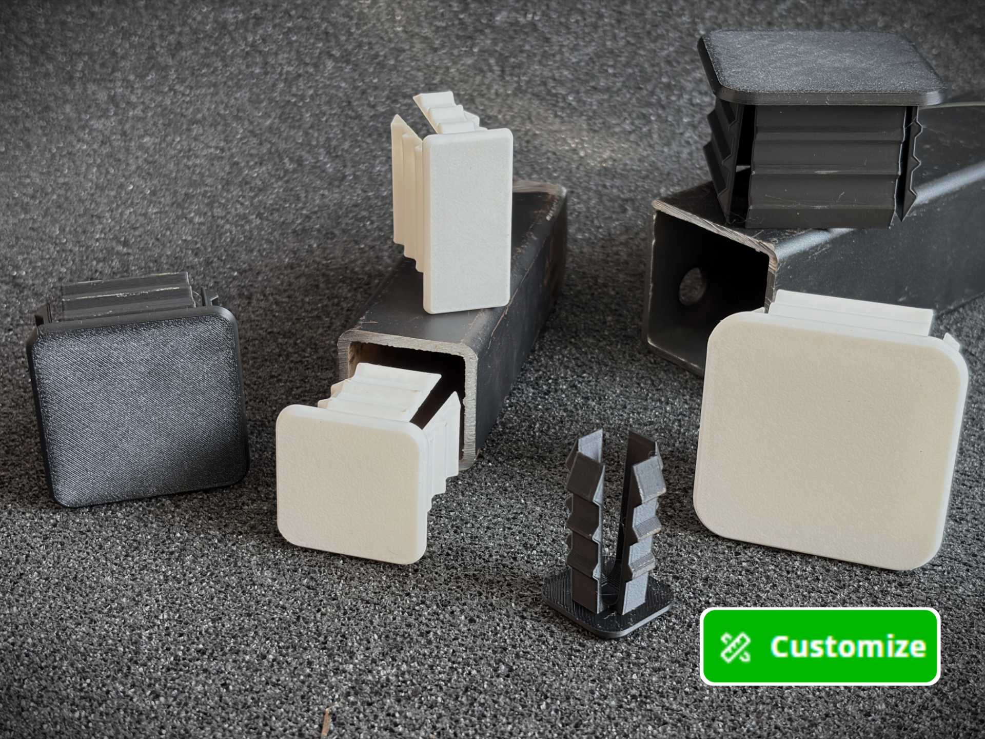 Custom End Cap generator for Square rectangle tube