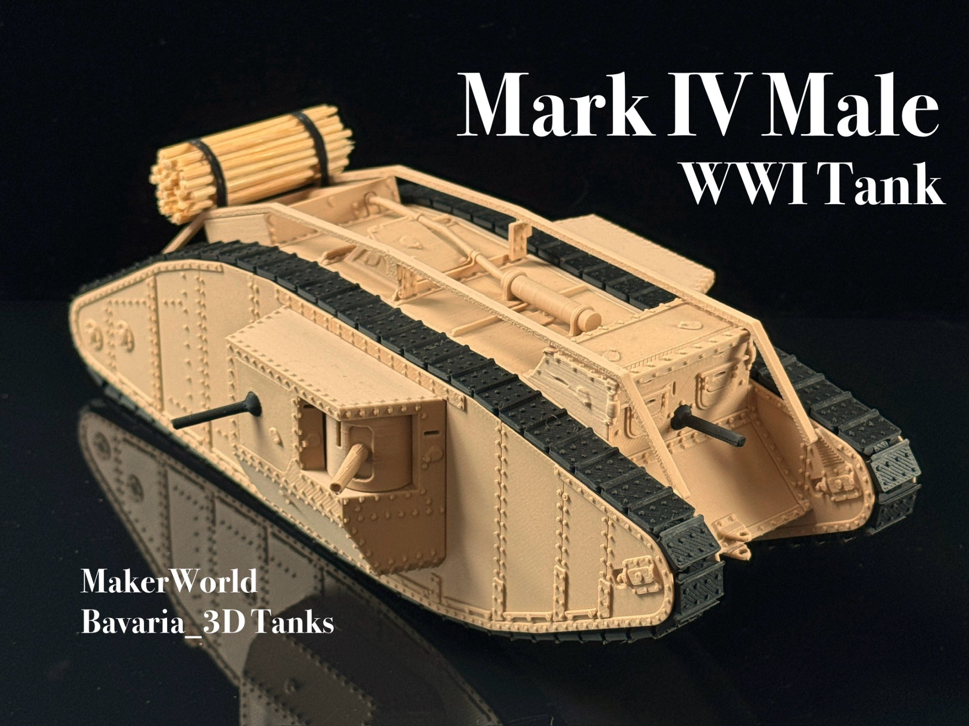 Mark IV Male Heavy Tank WWI Britain 1/35 Scale
