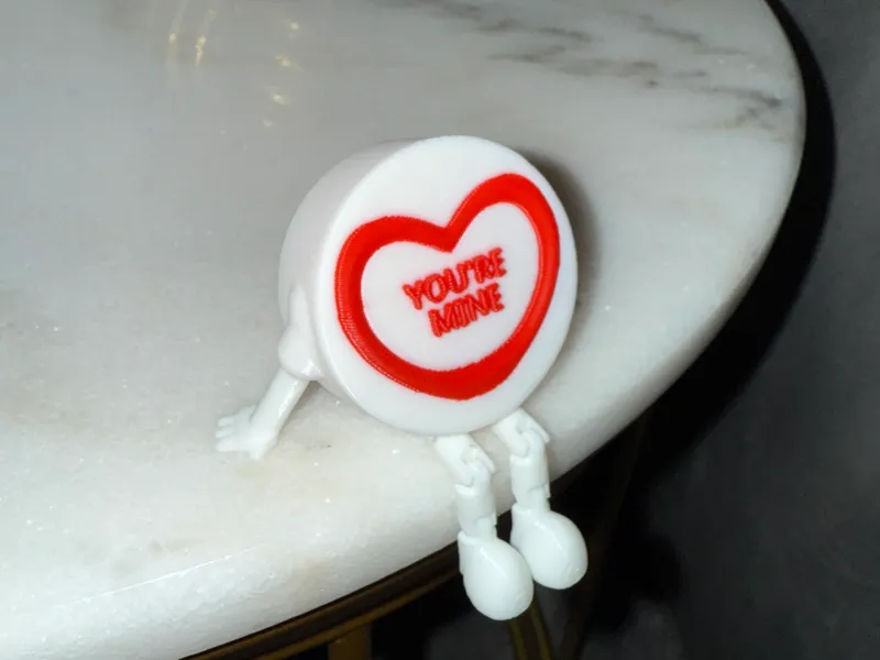 Articulated Love Heart Sweet 'You're Mine'