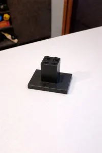 3 bricks tall with 4x4 studs base