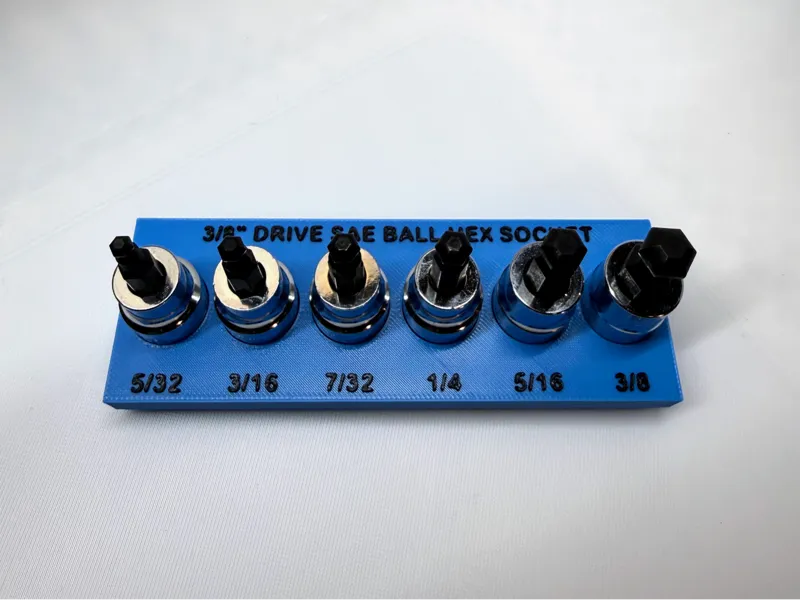 Gridfinity Ball Hex Bit Socket Holder
