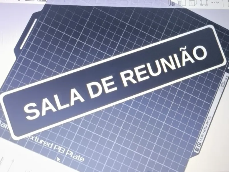 PLACA SALA DE REUNIÃO