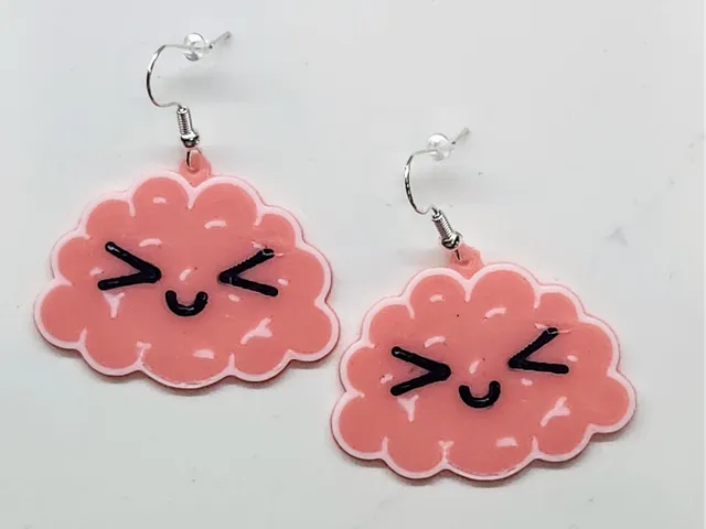 Smiling Brain Earrings
