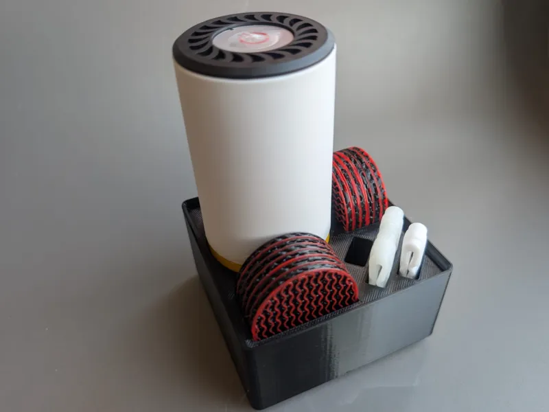 Vacuum USB pump cutout for Gridfinity