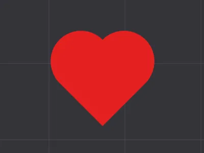 Heart confetti