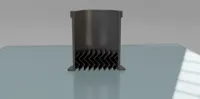 100mm with thread 0.2mm layer, 2 walls, 15% infill