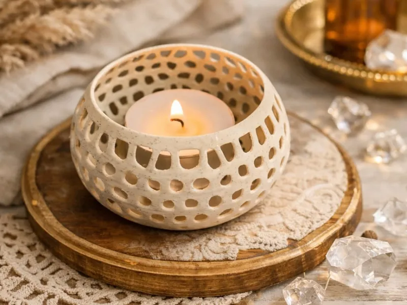 Perforated Tealight Candle Holder
