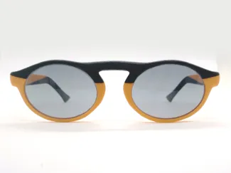 Sunglasses OVAL black & orange