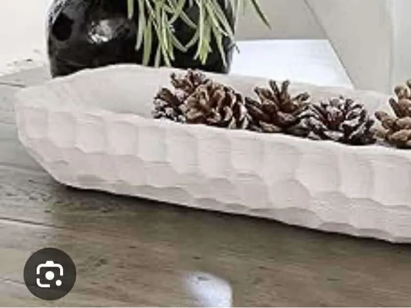 Decorative Wooden Dough Bowl for Home Decor