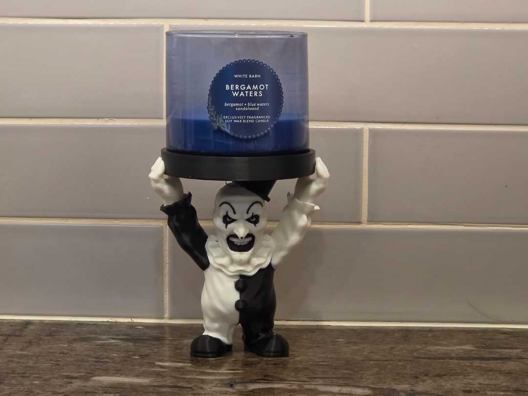 art the clown bath and body candle holder - 1